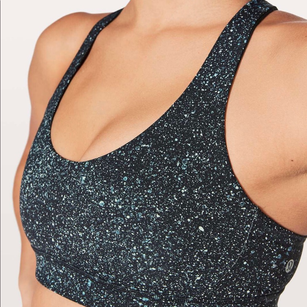 Lululemon Break Free Sports Bra Blue/Black